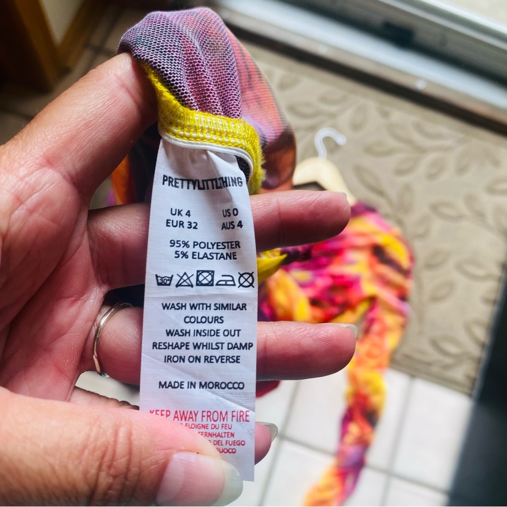 ⭐️ PRETTYLITTLETHING NWT Brown Tiger Printed Ruched Midi Dress Button Down - Picture 11 of 11